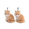 Flocky Acrylic Pendants FIND-A044-01E-1
