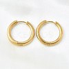 Round 304 Stainless Steel Hoop Earrings EJEW-V005-01G-01-7