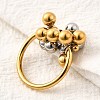 304 Stainless Steel Finger Rings for Women RJEW-V014-09GP-3