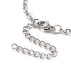 304 Stainless Steel Cable Chain Bracelet for Men Women BJEW-E031-01P-06-3