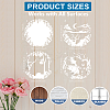 1 Set PET Hollow Out Drawing Painting Stencils DIY-MA0004-95-4