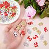 60Pcs 3 Colors Dollar Sign Computerized Embroidery Cloth Self Adhesive Patches PATC-FH0001-30-3