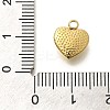 Ion Plating(IP) 304 Stainless Steel Pave Shell Heart Charms STAS-K263-60G-3