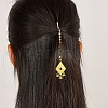 Ethnic Style Tassel Brass with Cubic Zirconia Hair Extension Chain for Women LR5760-1-2