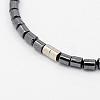 Fashionable Magnetic Synthetic Hematite Necklaces X-BJEW-K006-17-3