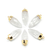 Natural Quartz Crystal Pointed Pendants G-Q496-02-1