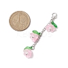 Lily of the Valley Acrylic & Glass Pendant Decorations HJEW-JM02419-3