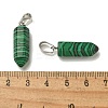 Synthetic Malachite Pendants G-Z067-07P-02-4