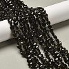 Natural Golden Sheen Obsidian Beads Strands G-P575-C04-6mm-1