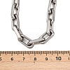 7.5MM 304 Stainless Steel Paperclip Chain Necklaces NJEW-Z105-01P-5