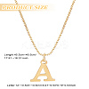 1pc 304 Stainless Steel Letter Pendant Necklaces NJEW-LP0001-38A-G-2