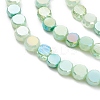 Gradient Color Electroplate Glass Bead Strands GLAA-E042-03D-3