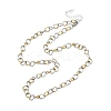 6MM 304 Stainless Steel Cuban Link Chain Necklaces for Women NJEW-B145-01GP-4