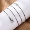 Brass Box Chains Necklaces for Women NJEW-D302-08P-5