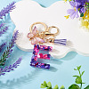 Resin Butterfly Pendant Keychains KEYC-TAC0034-03E-4