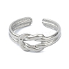 304 Stainless Steel Cuff Rings for Women RJEW-M019-61P-2