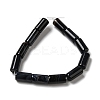 Natural Black Agate Beads Strands G-H295-E01-01-3