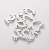 Tarnish Resistant 201 Stainless Steel Charms STAS-Q201-T408-2-1