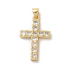 Brass Micro Pave Cubic Zirconia Pendants KK-A212-10C-G-1