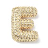 Rack Plating Brass Micro Pave Cubic Zirconia Pendants KK-Q790-01E-G-1