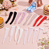 16 Pairs 8 Colors Cloth Doll Lace Fishnet Long Socks DIY-GO0002-11-7