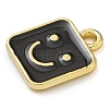 Rack Plating Brass Enamel Charms KK-G515-08G-3