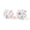 Handmade Polymer Clay Rhinestone Beads with Resin RESI-T060-25-2