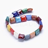 Pearl Luster Plated Glass Beads Strands EGLA-J110-M01-2