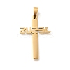 201 Stainless Steel Pendants STAS-R132-01G-04-1