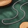 Non-Tarnish 304 Stainless Steel Curb Chain Necklaces LS-NJEW-H492-01P-1