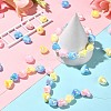90Pcs 3 Colors UV Plating Opaque Rainbow Iridescent Acrylic Beads PACR-CJ0001-32-5