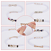 16Pcs 8 Styles Alloy Shoe Lace Buckle Clips FIND-FH0007-90-4