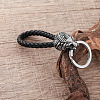 Braided PU Leather Keychains RE1354-5