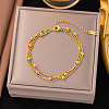 304 Stainless Steel Multi-strand Bracelets BJEW-C110-03G-1
