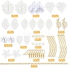 DIY Acrylic & Crackle Dangle Earring Making Kits DIY-SC0016-55-2