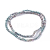Electroplate Glass Beads Strands EGLA-L023A-HP03-3