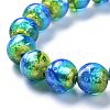 Handmade Silver Foil Lampwork Beads FOIL-K001-02A-10mm-3