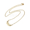 201 Stainless Steel Number 333 with Butterfly Wings Pendant Necklaces LS-NJEW-P332-01A-G-4