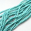 Natural Howlite Round Beads Strands X-TURQ-L017-6mm-01B-1