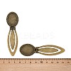 Vintage Tibetan Style Alloy Bookmarks Cabochon Settings X-TIBE-Q032-27AB-NR-5