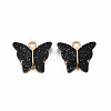 Resin Pendants PALLOY-T081-01G-RS-2