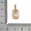 Brass Micro Pave Cubic Zirconia Pendants KK-E795-07KCG-3