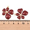 304 Stainless Steel Enamel & Glitter Powder & ABS Plastic Pearl Pendants STAS-G398-23G-03-3