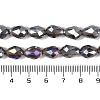 Transparent Electroplate Glass Beads Strands EGLA-N013-T4mm-B27-4