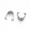 Tarnish Resistant 304 Stainless Steel Snap on Bails STAS-N071-06-1