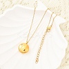 304 Stainless Steel Clear Cubic Zirconia Constellation Pendant Necklaces NJEW-R021-02G-10-2