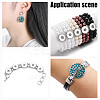 20Pcs Alloy Rhinestone Snap Button BUTT-GO0001-03B-7