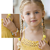 40Pcs 10 Style Light Gold Plated Alloy Enamel Pendants ENAM-FH0001-24-5