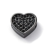 Brass Cubic Zirconia Beads KK-S510-41B-1