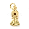 Rack Plating Brass with Cubic Zirconia Pendants KK-Q784-10G-01-2